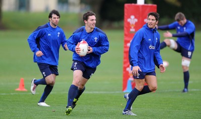09.11.10 - Wales Rugby Training - George North during training. 