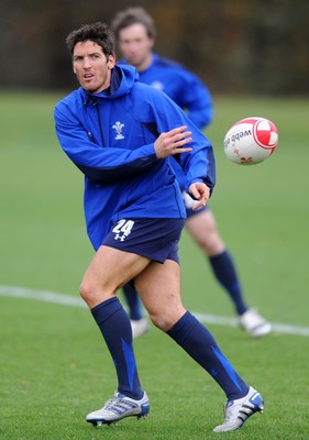 09.11.10 - Wales Rugby Training - James Hook during training. 