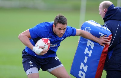 09.11.10 - Wales Rugby Training - Lee Byrne during training. 