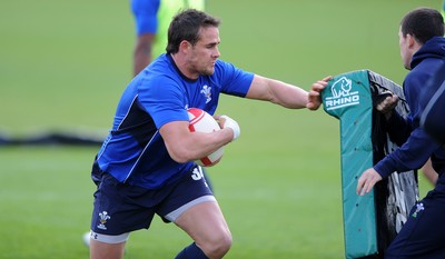 09.11.10 - Wales Rugby Training - Lee Byrne during training. 