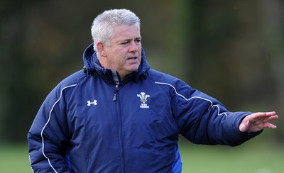 09.11.10 - Wales Rugby Training - Wales head coach Warren Gatland during training. 
