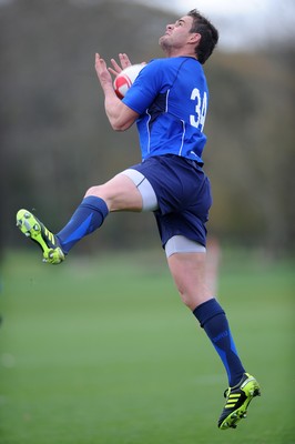 09.11.10 - Wales Rugby Training - Lee Byrne during training. 