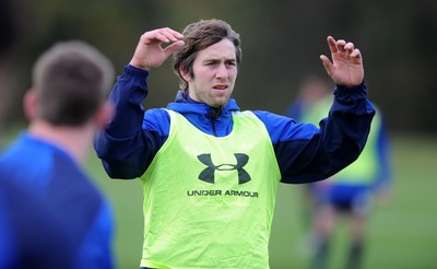 09.11.10 - Wales Rugby Training - Ryan Jones during training. 