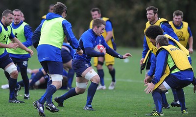 09.11.10 - Wales Rugby Training - Dan Lydiate during training. 