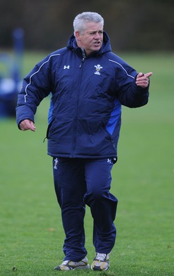 09.11.10 - Wales Rugby Training - Wales head coach Warren Gatland during training. 
