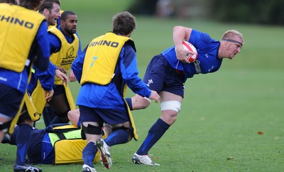 09.11.10 - Wales Rugby Training - Andy Powell during training. 
