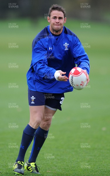 09.11.10 - Wales Rugby Training - Lee Byrne during training. 