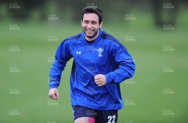 09.11.10 - Wales Rugby Training - Stephen Jones during training. 