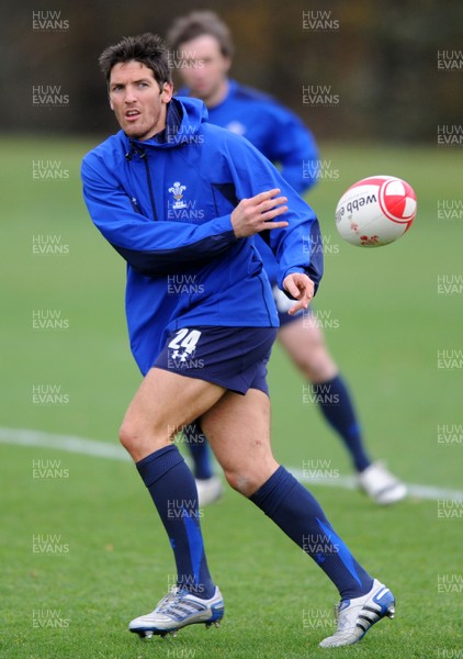 09.11.10 - Wales Rugby Training - James Hook during training. 