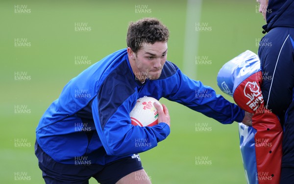 09.11.10 - Wales Rugby Training - George North during training. 