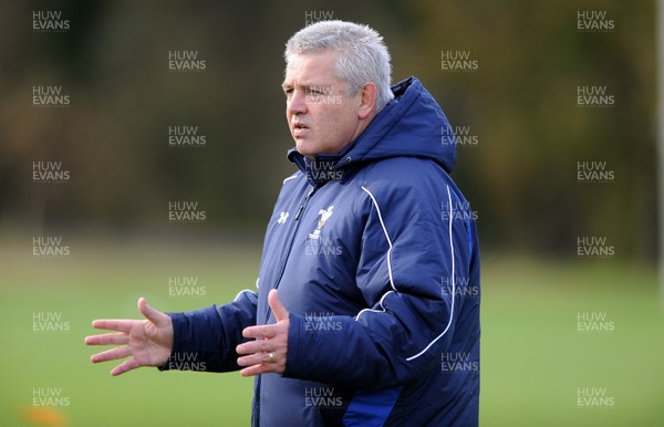 09.11.10 - Wales Rugby Training - Wales head coach Warren Gatland during training. 