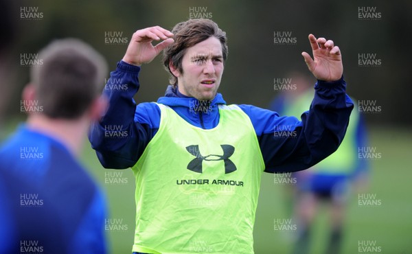 09.11.10 - Wales Rugby Training - Ryan Jones during training. 