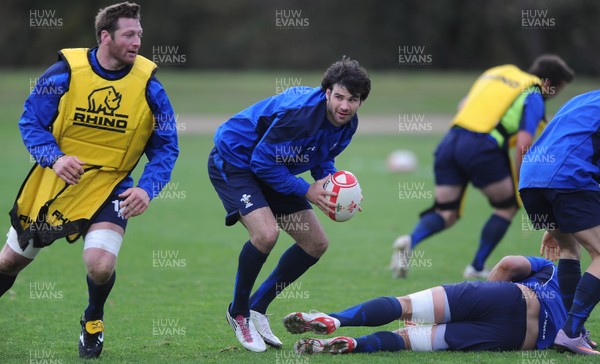 09.11.10 - Wales Rugby Training - Mike Phillips during training. 