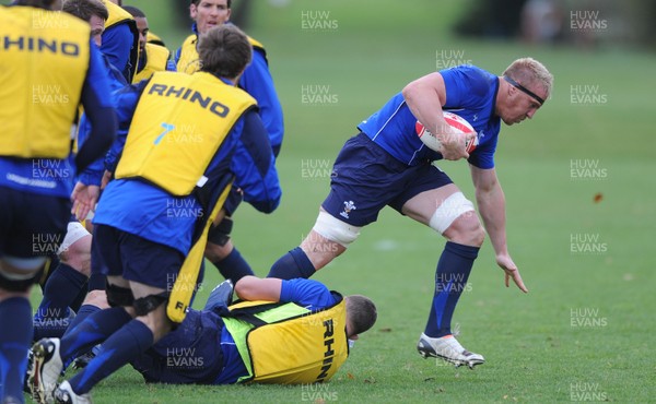 09.11.10 - Wales Rugby Training - Andy Powell during training. 
