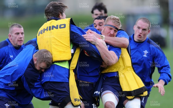09.11.10 - Wales Rugby Training - Andy Powell during training. 