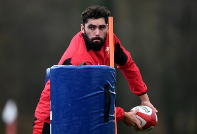 091120 - Wales Rugby Training - Cory Hill during training