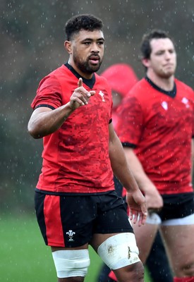 091120 - Wales Rugby Training - Taulupe Faletau during training