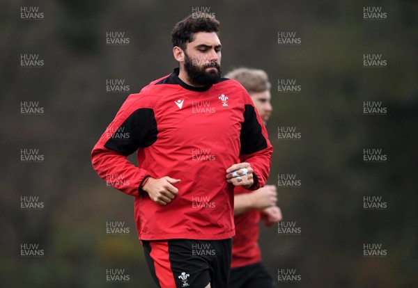 091120 - Wales Rugby Training - Cory Hill during training