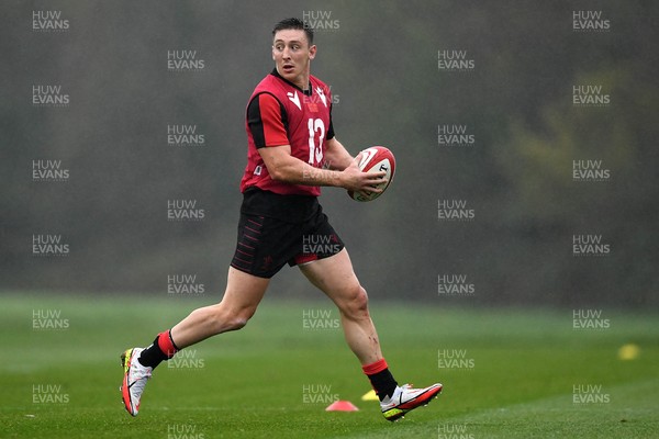 091121 - Wales Rugby Training - Josh Adams during training