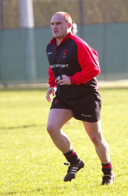 100203 - Wales Rugby Training - Gareth Williams in training