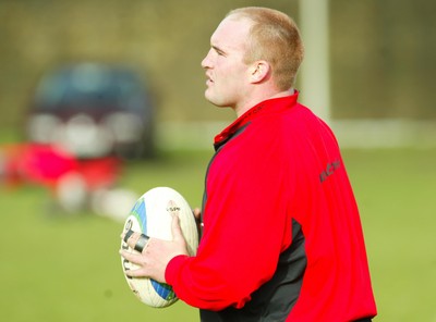 100203 - Wales Rugby Training - Gareth Williams in training