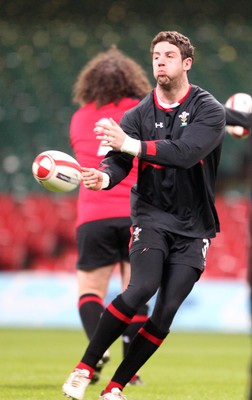 100212   Wales rugby TrainingAlex Cuthbert during training at the Millennium Stadium