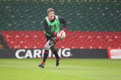 100212   Wales rugby TrainingRhys Priestland during training at the Millennium Stadium