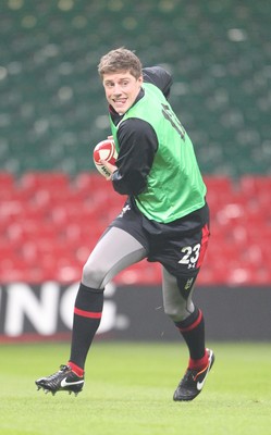 100212   Wales rugby TrainingRhys Priestland during training at the Millennium Stadium