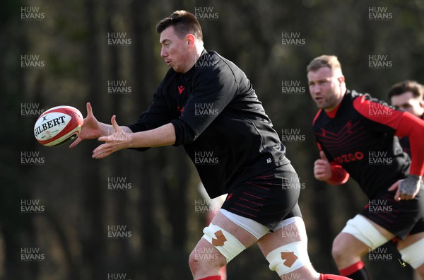 100222 - Wales Rugby Training - Adam Beard during training