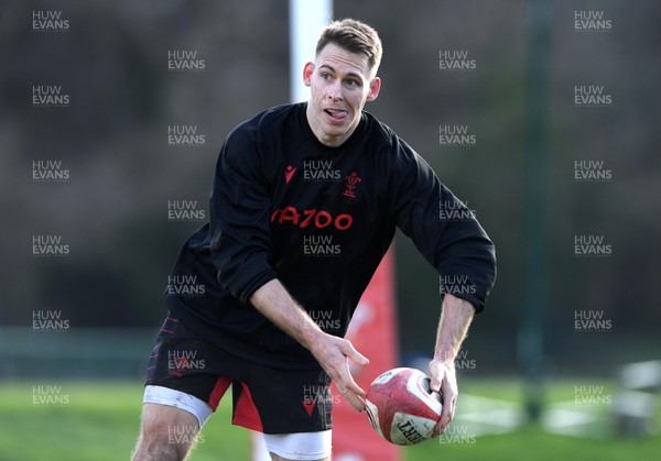 100222 - Wales Rugby Training - Liam Williams during training
