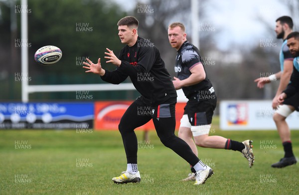 100223 - Wales Rugby Training - Joe Hawkins during training