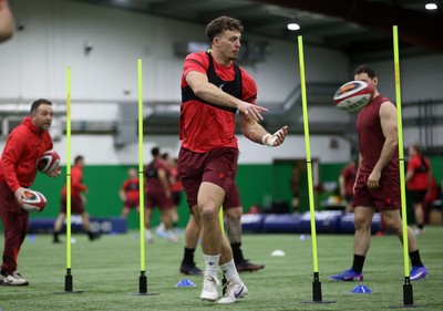 100226 - Wales Rugby Training - Louie Hennessey during training