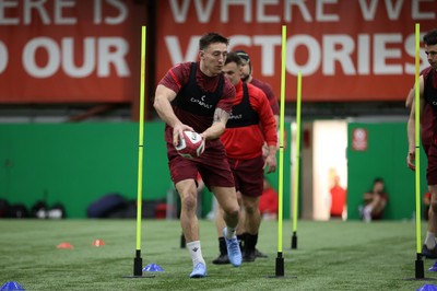 100226 - Wales Rugby Training - Josh Adams during training
