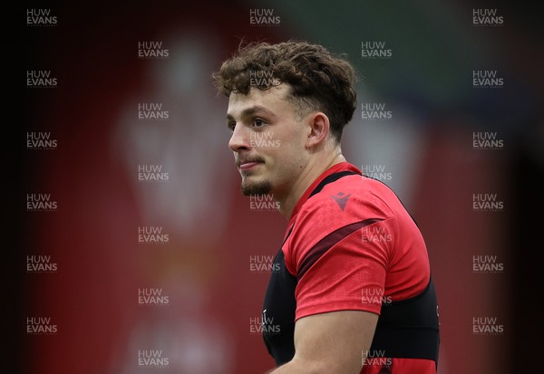 100226 - Wales Rugby Training - Louie Hennessey during training