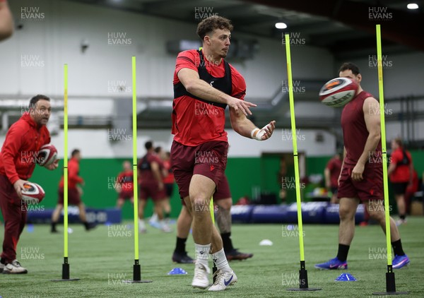 100226 - Wales Rugby Training - Louie Hennessey during training