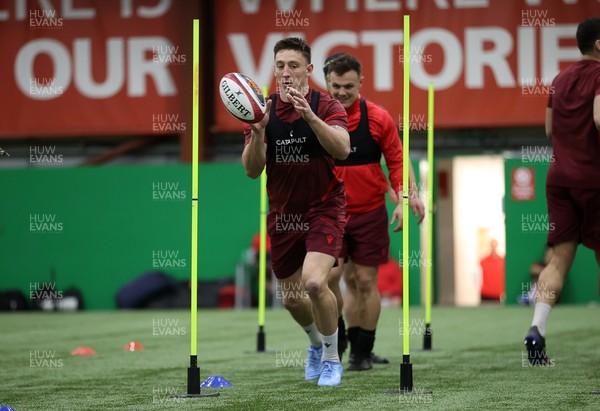 100226 - Wales Rugby Training - Josh Adams during training