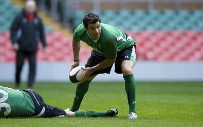 10.03.09 - Wales Rugby Training - Mike Phillips in action during training. 