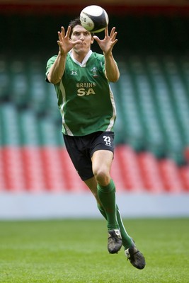 10.03.09 - Wales Rugby Training - James Hook in action during training. 