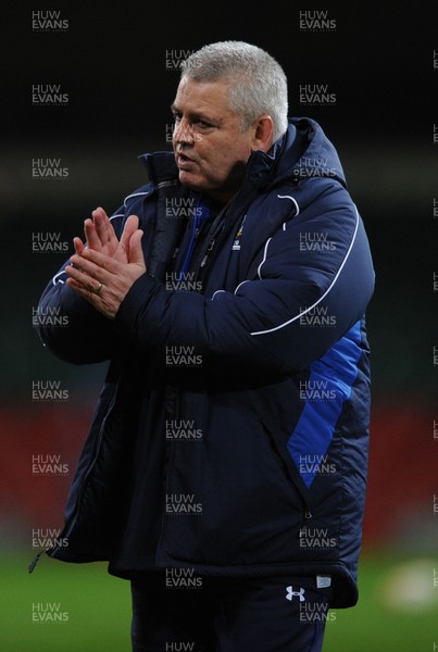 10.03.11 - Wales Rugby Training - Head coach Warren Gatland during training. 