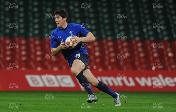 10.03.11 - Wales Rugby Training - James Hook during training. 