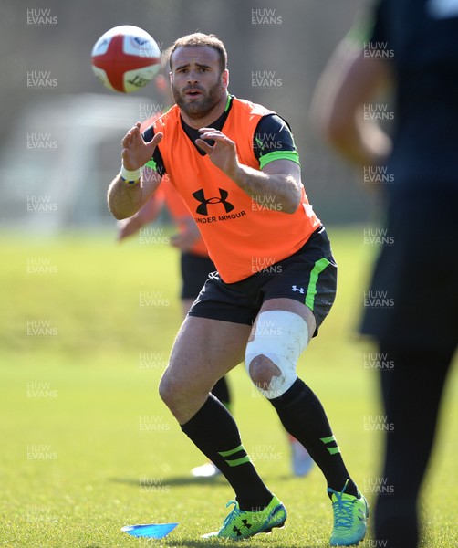 100315 - Wales Rugby Training -Jamie Roberts during training