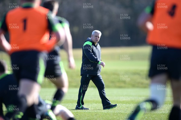 100315 - Wales Rugby Training -Warren Gatland during training