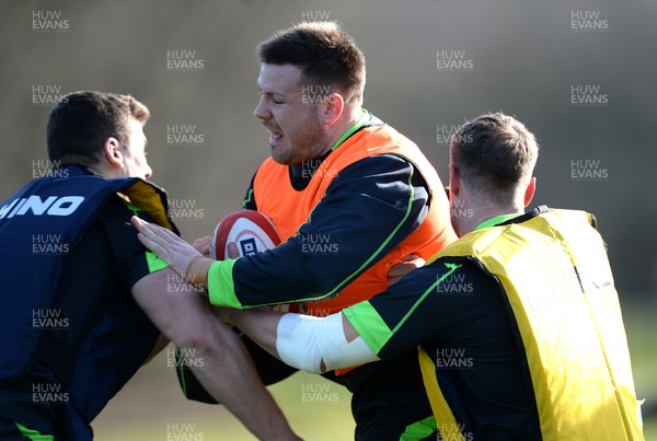 100315 - Wales Rugby Training -Rob Evans during training