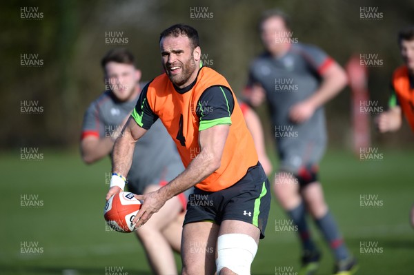 100315 - Wales Rugby Training -Jamie Roberts during training