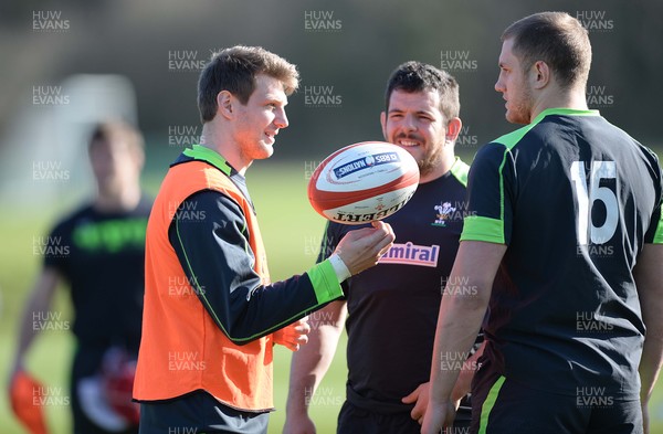 100315 - Wales Rugby Training -Dan Biggar during training