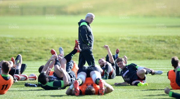 100315 - Wales Rugby Training -Warren Gatland during training