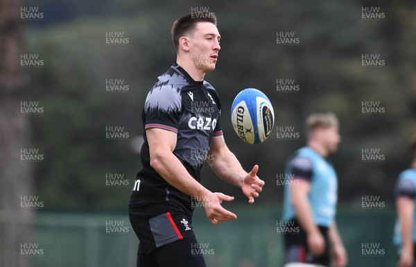 100323 - Wales Rugby Training - Josh Adams during training