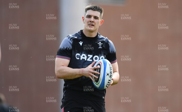 100323 - Wales Rugby Training - Joe Hawkins during training
