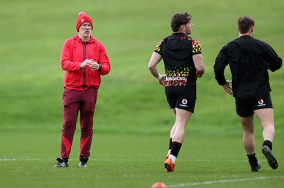 100326 - Wales Rugby Training ahead of their final Six Nations game against Italy - Steve Tandy, Head Coach during training