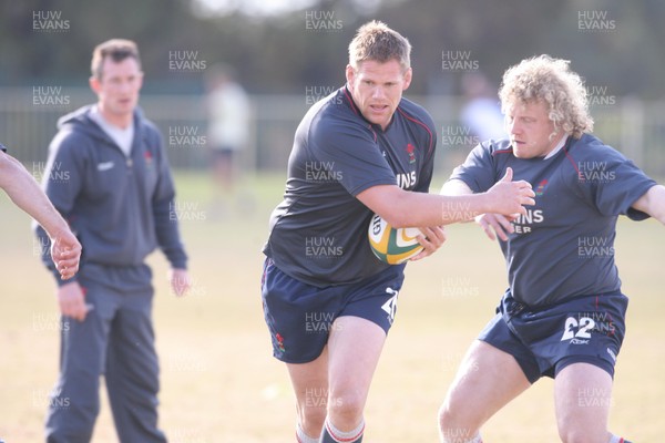 10.06.08 Wales rugby in South Africa... Rhys Thomas  in training.  